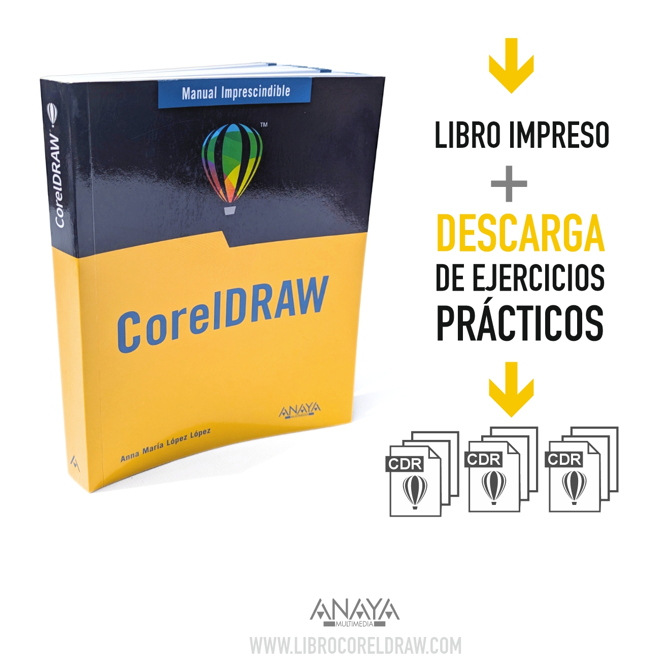 El Manual Imprescindible de CorelDRAW y la descarga de archivos de prácticas