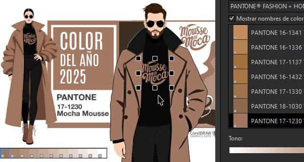 El color del año 2025 en CorelDRAW